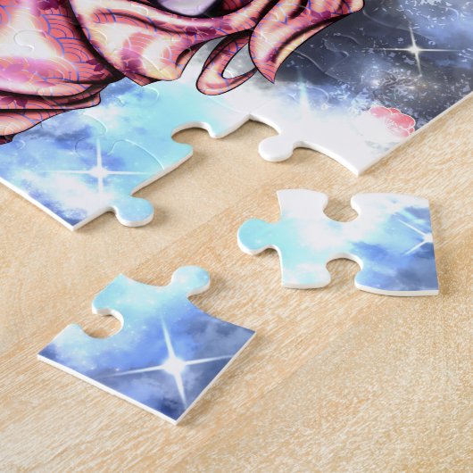 Geisha-japanischer Stil Puzzle (Seite)