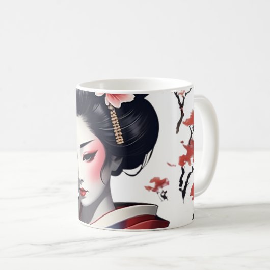 Geisha Kaffeetasse (VorderseiteRechts)