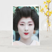 Geisha Karte (Gelbe Blume)
