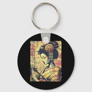 Geisha Katana Vintag Women Girls, japanischer Hips Schlüsselanhänger