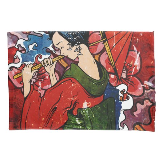 Geisha Kissenbezug (Vorderseite)