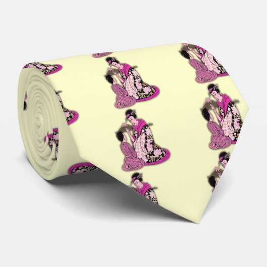 Geisha Krawatte (Gerollt)
