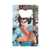 Geisha Kreditkarten Flaschenöffner (Rückseite)