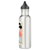 Geisha Lady Art Edelstahlflasche (Rechts)