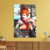 Geisha Leinwanddruck (Insitu (Wohnzimmer))