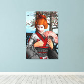Geisha Leinwanddruck (Insitu (Holzboden))
