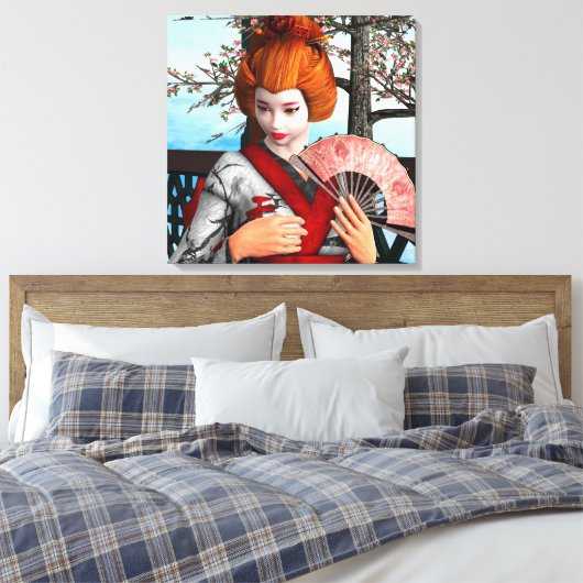 Geisha Leinwanddruck (Insitu (Schlafzimmer))