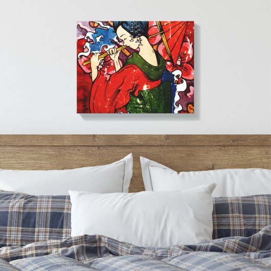 Geisha Leinwanddruck (Insitu (Schlafzimmer))