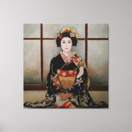 Geisha Leinwanddruck