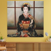 Geisha Leinwanddruck (Insitu (Wohnzimmer))