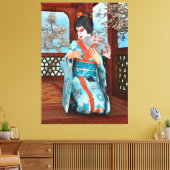 Geisha Leinwanddruck (Insitu (Wohnzimmer))