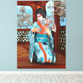 Geisha Leinwanddruck (Insitu (Holzboden))