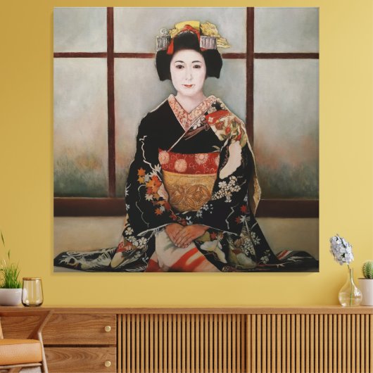 Geisha Leinwanddruck (Insitu (Wohnzimmer))