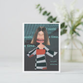 Geisha look postkarte (Stehend Vorderseite)