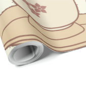 Geisha-Mädchen  Geschenkpapier (Rolleneckpunkt)