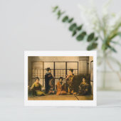Geisha-Mädchen Magic Lantern Dia Postkarte (Stehend Vorderseite)