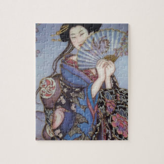 Geisha-Mädchen-Puzzlespiel Puzzle