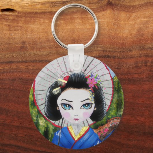 Geisha-Mädchen Schlüsselanhänger (Vorderseite)