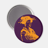 Geisha Magnet (Vorderseite/Rückseite)