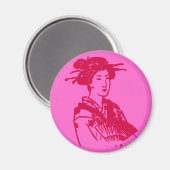 Geisha Magnet (Vorderseite/Rückseite)
