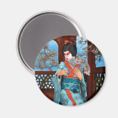 Geisha Magnet (Vorderseite/Rückseite)
