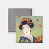 Geisha Magnet (Vorderseite/Rückseite)