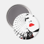 Geisha Magnet (Vorderseite/Rückseite)