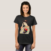 Geisha Maiko Kimono Japanese Japan painting Kawase T-Shirt (Vorne ganz)