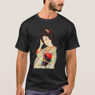 Geisha Maiko Kimono Japanisches japanisches Gemäld T-Shirt
