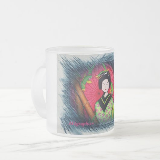 Geisha Mattglastasse (Vorderseite Links)