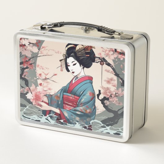 Geisha Metal Lunchbox (Rückseite)