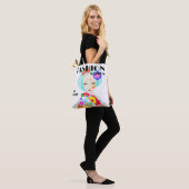 Geisha mit Blume Pop Art Tasche (Am Model)