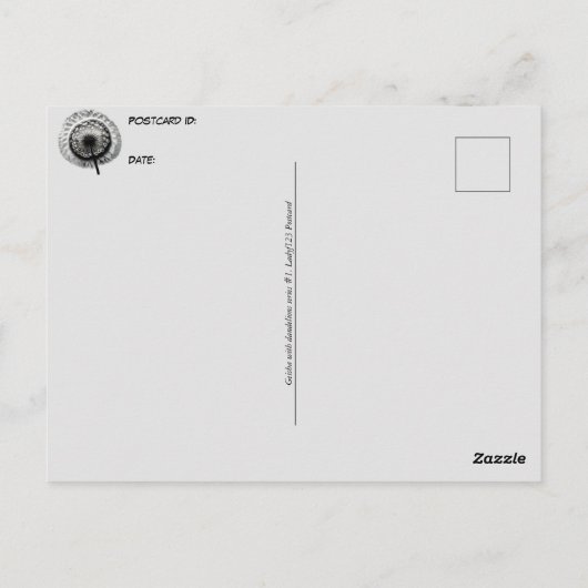 Geisha mit Lüstern, Postkreuz Postkarte (Rückseite)