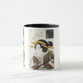 Geisha mit Samisan, Eisen, 1826 Tasse & Steins (Zentrum)