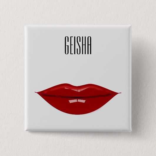 Geisha Modezubehör Button (Vorderseite)