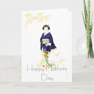GEISHA MOTHERS DAY GREETING CARD KARTE