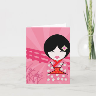 Geisha Notecard - Blank Karte