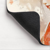 Geisha Orange Ink Mousepad (Ecke)
