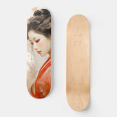 Geisha Orange Ink Skateboard (Vorderseite)
