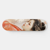 Geisha Orange Ink Skateboard (Horizontal)
