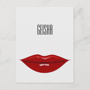 Geisha - Papiererzeugnisse Postkarte