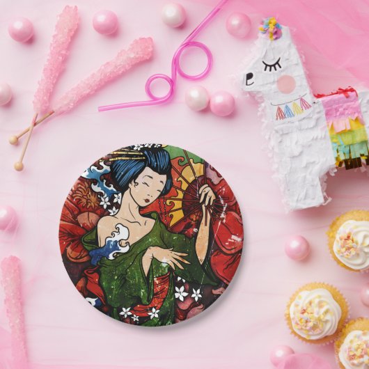 Geisha Pappteller (Party)