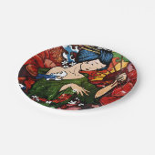 Geisha Pappteller (Schrägansicht)