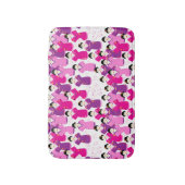 Geisha Pink Cherry Blossom Japanische Tradition Badematte (Vorderseite Vertikal)