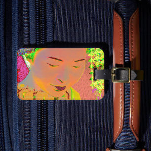Geisha Pop Art Luggage Tag Gepäckanhänger