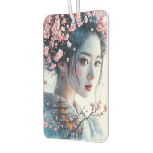  Geisha portrait, cherry blossoms, Japanese art, Autolufterfrischer (Links)