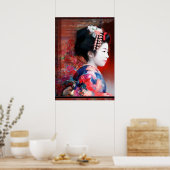 Geisha Poster (Küche)