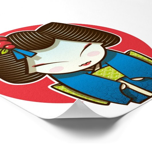 Geisha Poster (Ecke)