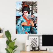 Geisha Poster (Heimbüro)