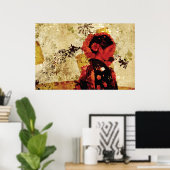 Geisha Poster (Heimbüro)